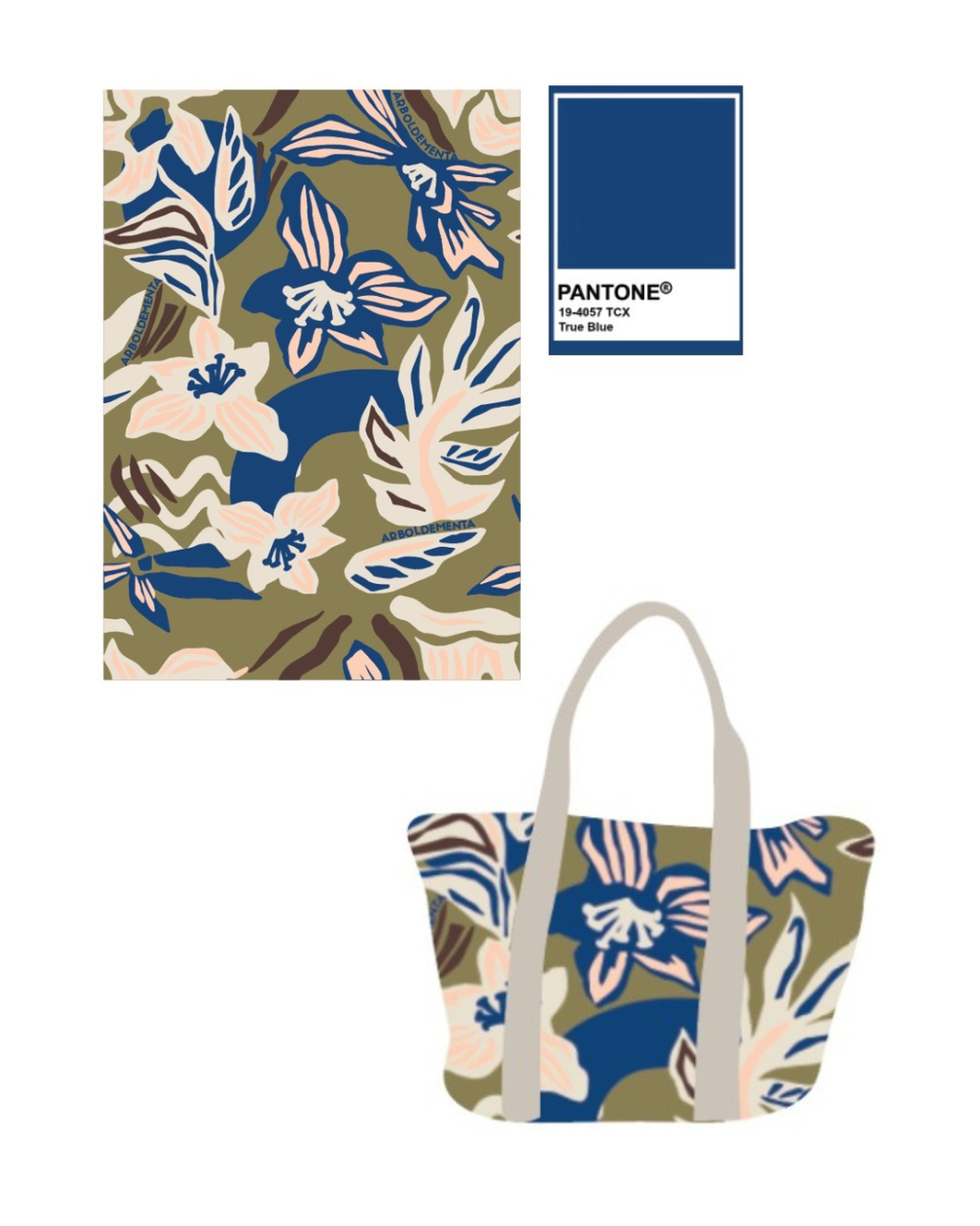 Bolso estilo shopper de tela MARTINA - OPORTUNIDADES