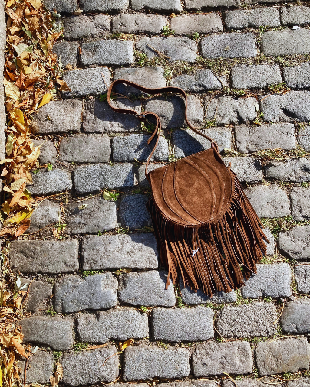 Cartera de gamuza CANDOMBE color chocolate